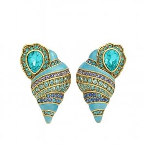 Heidi Daus Turquoise Shelltini Earrings NIB